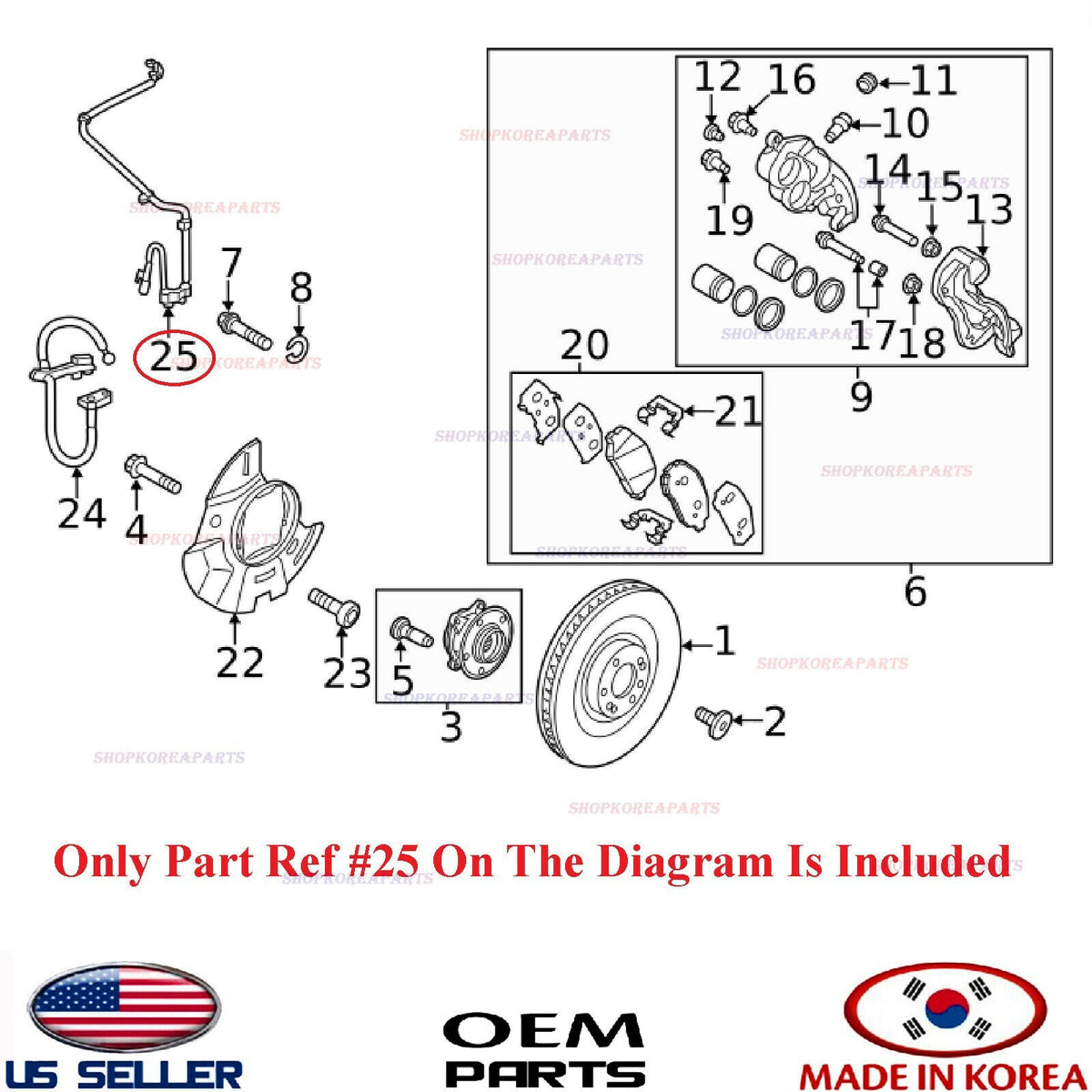 GENUINE ABS Wheel Speed Sensor Front LEFT Driver Side ⭐OEM⭐ SANTA FE 2019-2020
