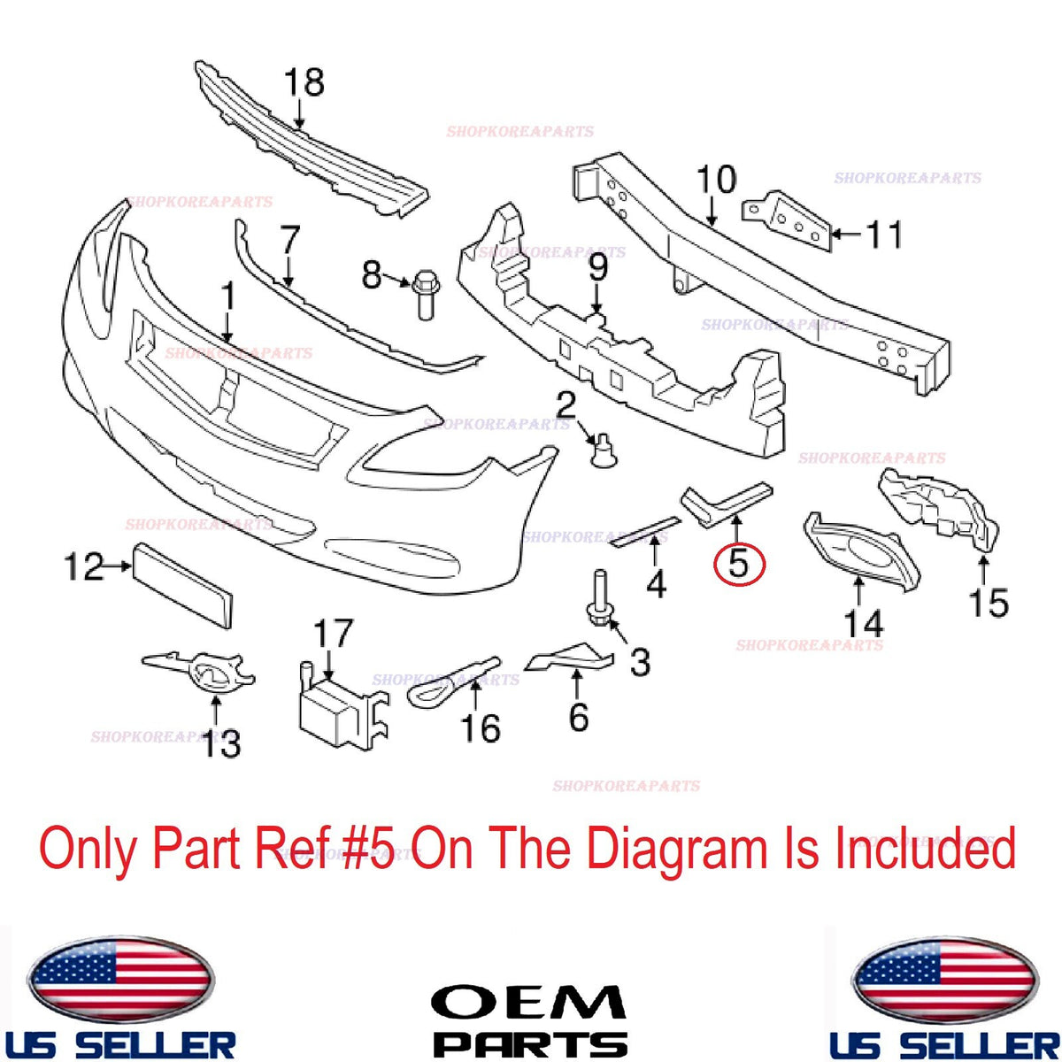 GENUINE Bumper Front Bracket Driver Side OEM INFINITI G37 2008-2013 Q60 2014-15