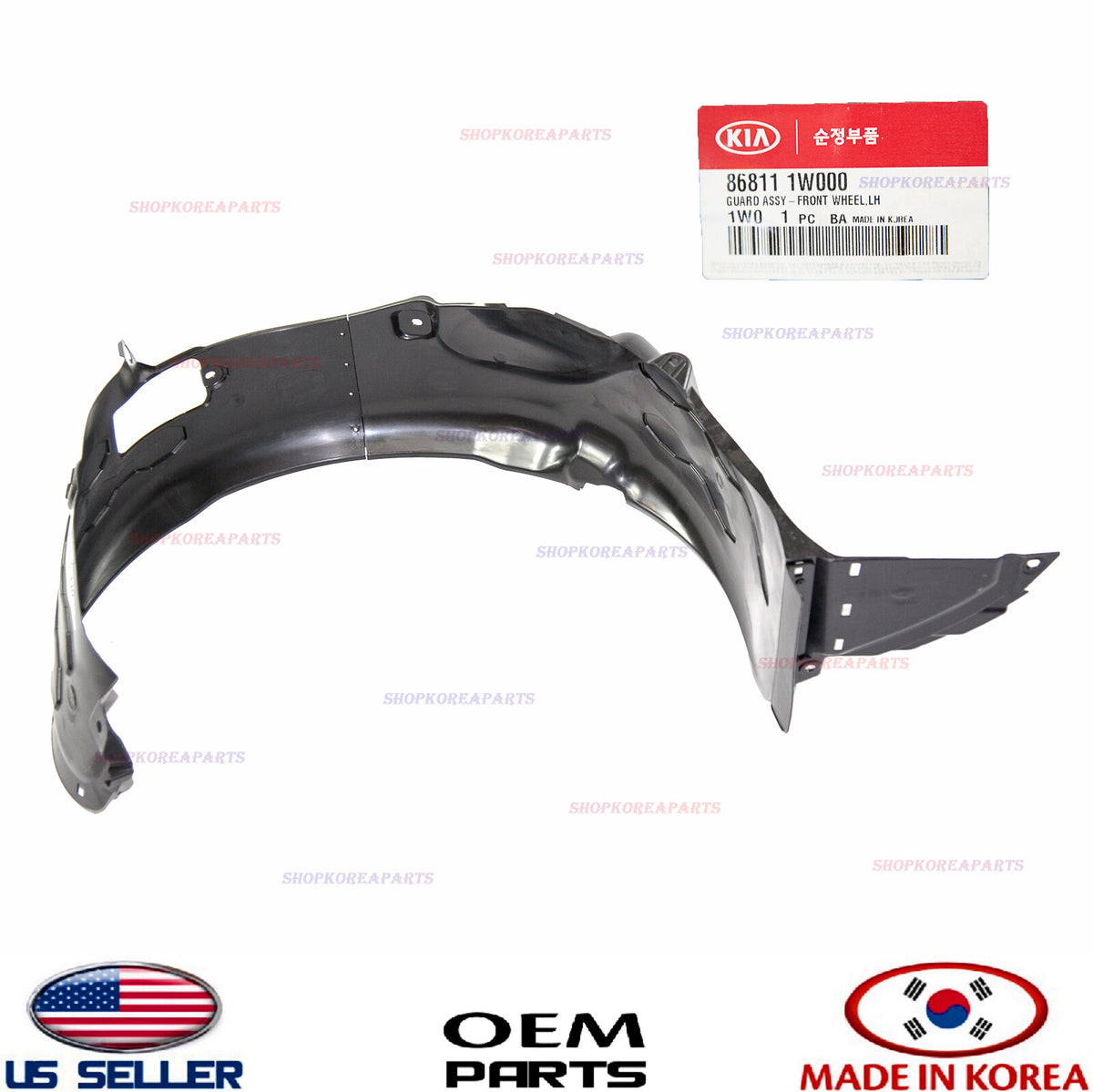 GENUINE Fender Liner Front LEFT Driver Side ⭐OEM⭐ KIA RIO 2012-2015 868111W000