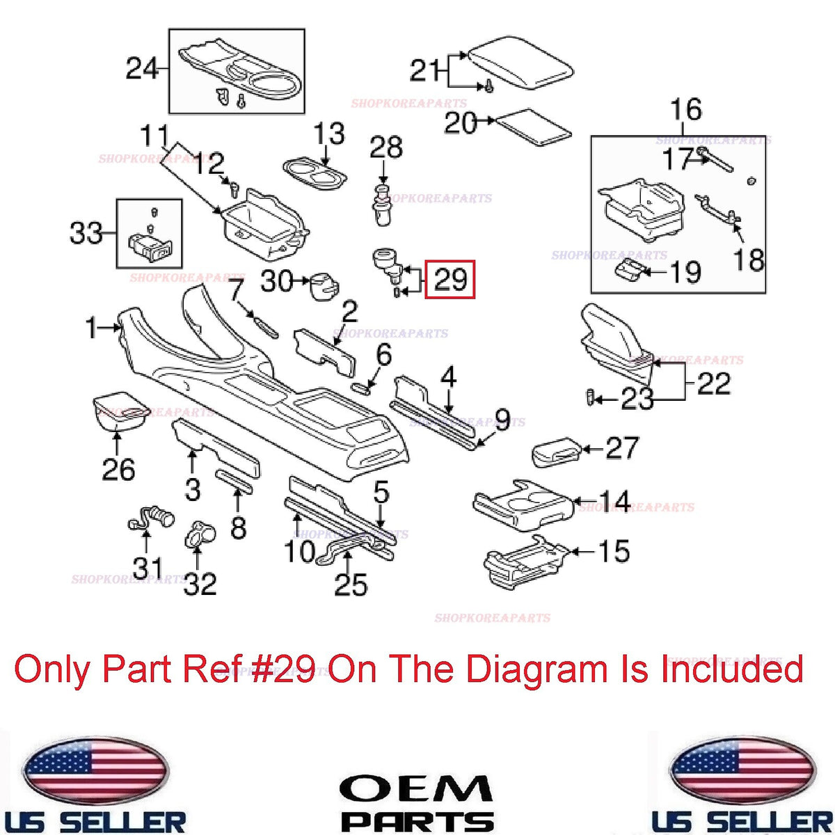 GENUINE Cigarette Bezel Outlet Housing ⭐OEM⭐ Lexus IS300 2001-2005 85515-53010