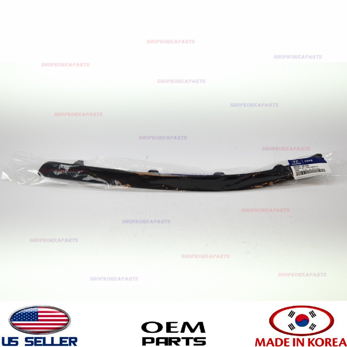 GENUINE Front Bumper Cover Molding Plastic Left Driver Side OEM Sonata 2009-10