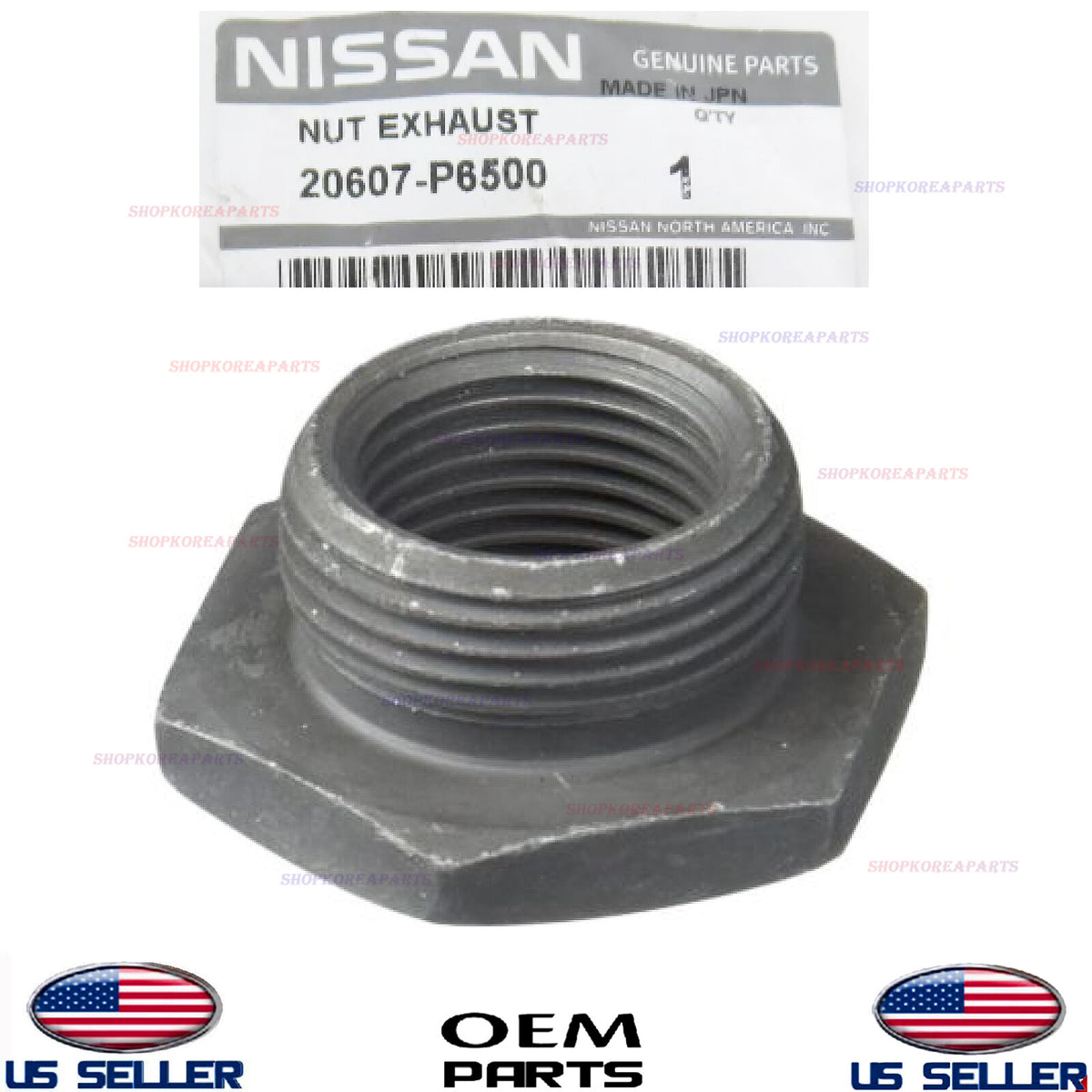 GENUINE Oxygen Sensor Nut in Manifold 1pc OEM Nissan Infiniti *See Compatibility