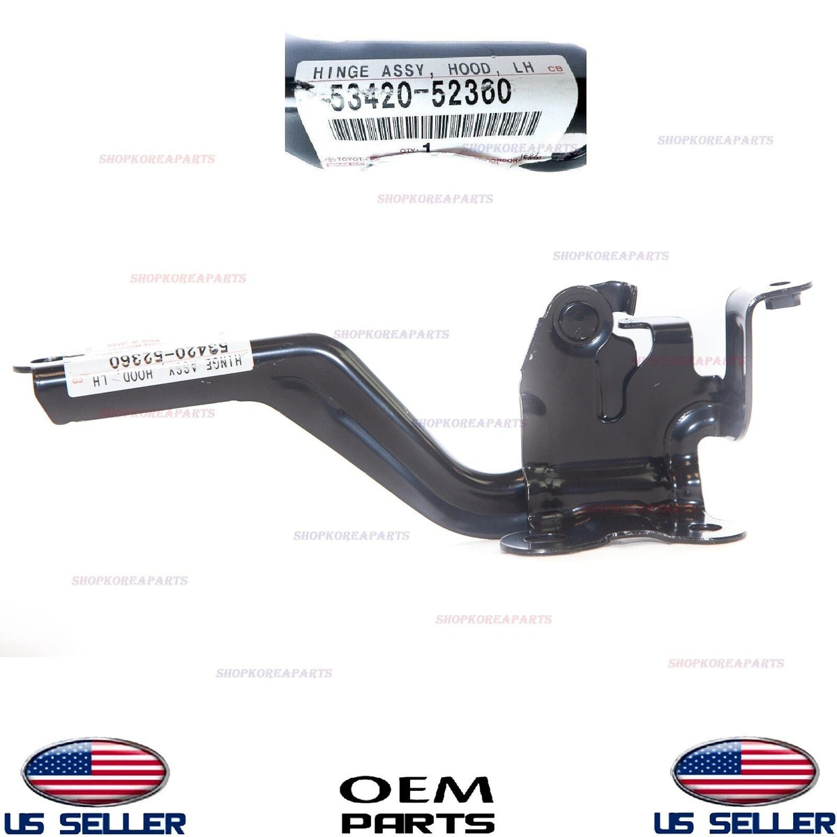 GENUINE OEM Hood Hinge LEFT Driver Side 2012-2017 Toyota Prius C