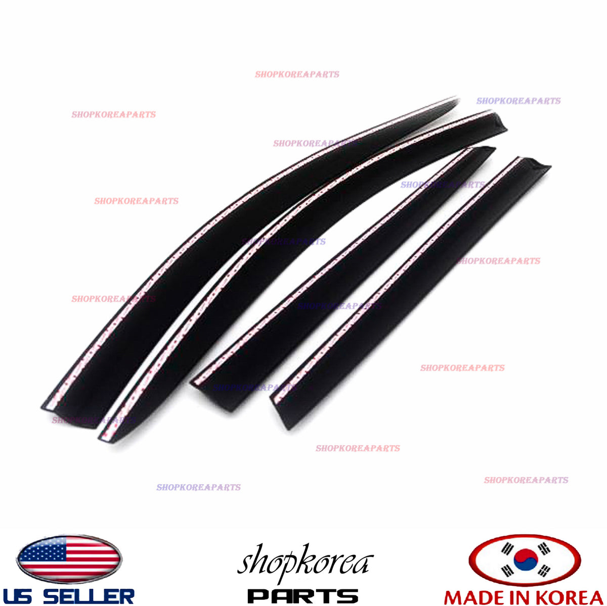 NEW SMOKED DOOR VISOR WINDOW SUN RAIN VENT DEFLECTOR fits KIA OPTIMA 2016-2020
