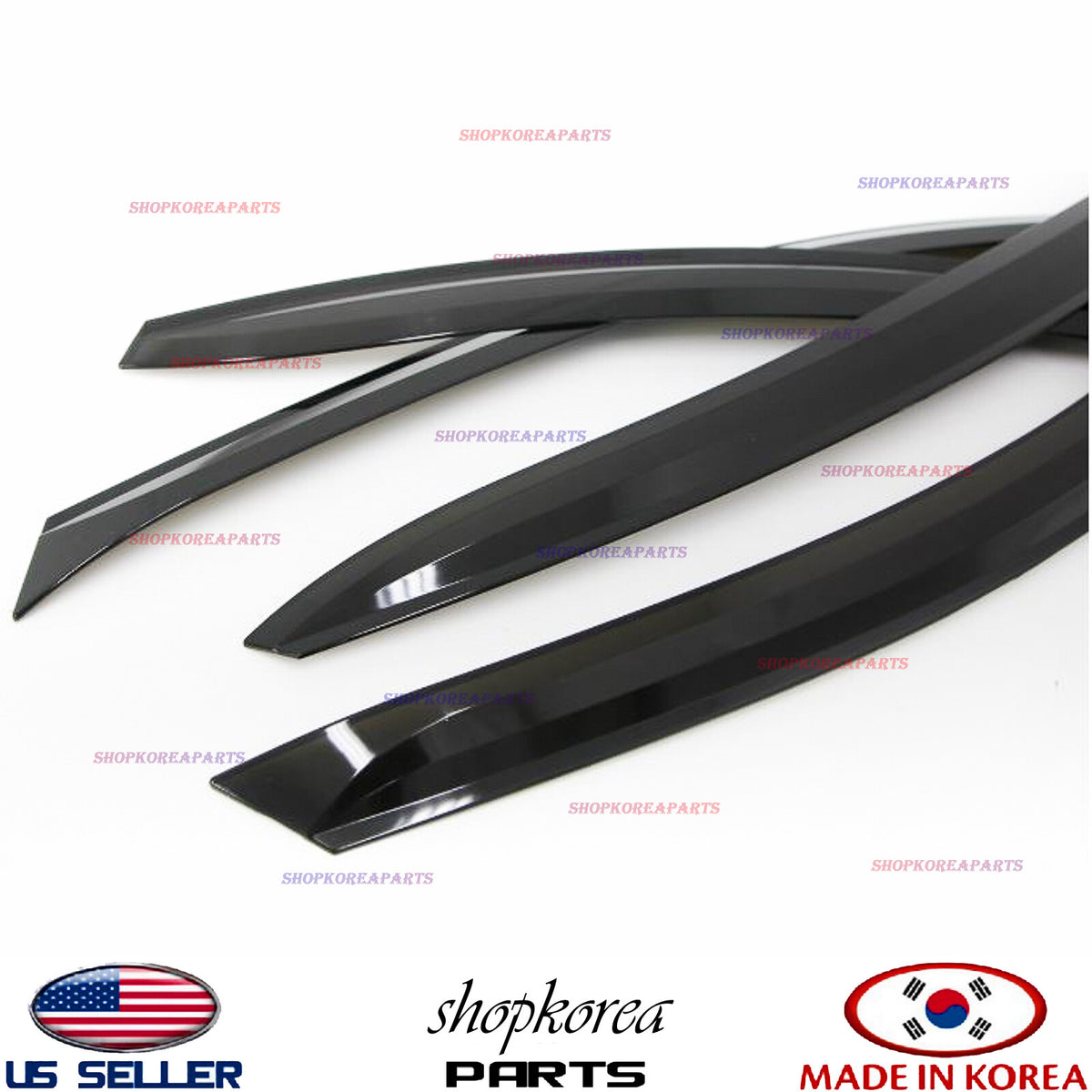 SMOKED DOOR VISOR WINDOW SUN VENT DEFLECTOR fits HYUNDAI ACCENT SEDAN 2012-2017