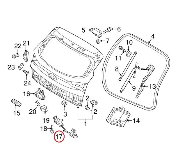 GENUINE Rear Power Tailgate Latch Actuator OEM Hyundai Tucson 2016-2021