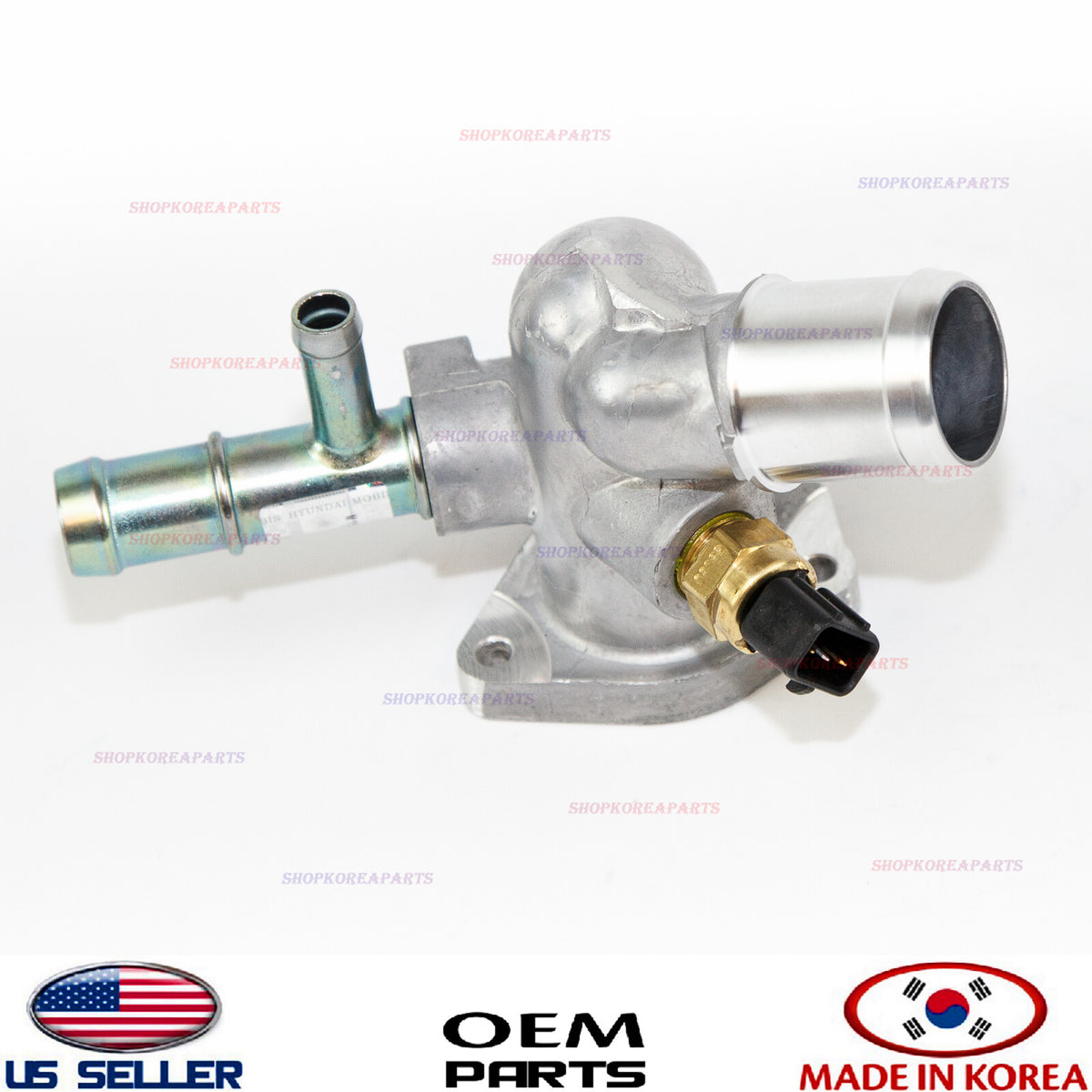 Coolant Water Outlet Thermostat Housing OEM Hyundai Kia 12-19 *See compatibility