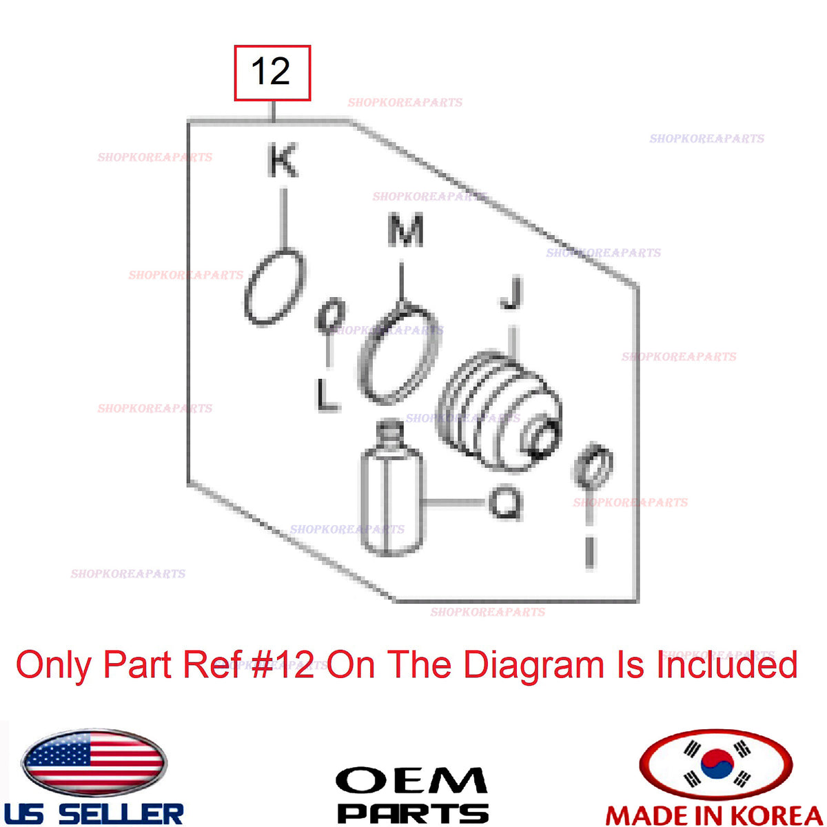 GENUINE Front Drive Shaft Inner Boot Kit RIGHT OEM⭐ Hyundai Santa Fe 49606-2BA70