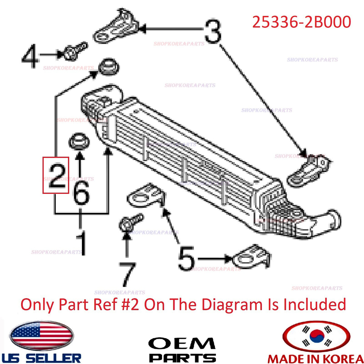 GENUINE Insulator Radiator Mtg ⭐OEM⭐ Hyundai Kia 2007-2022 *See List 25336-2B000