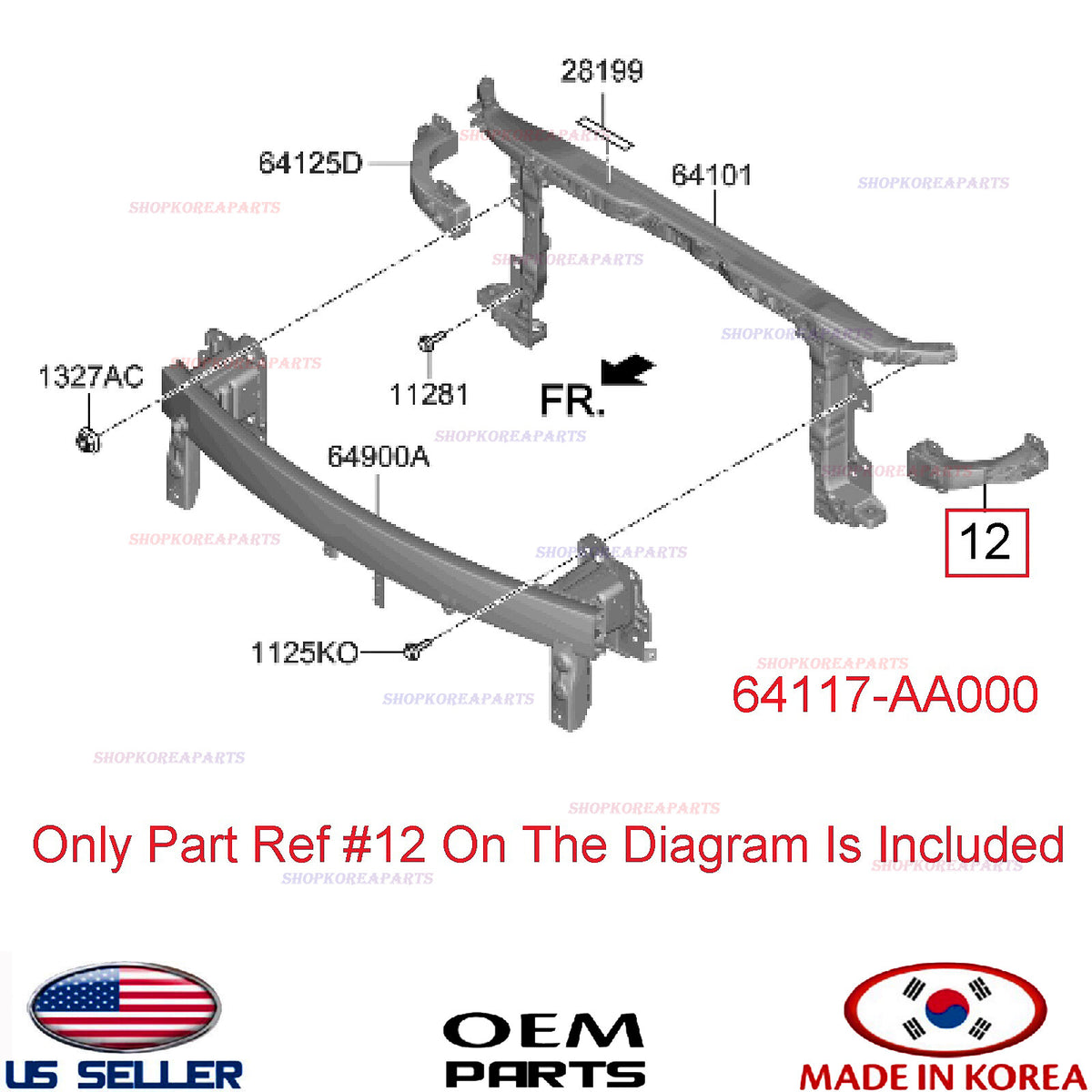 GENUINE Radiator Support Panel Carrier LEFT Driver ⭐OEM⭐ Elantra 2021-2023