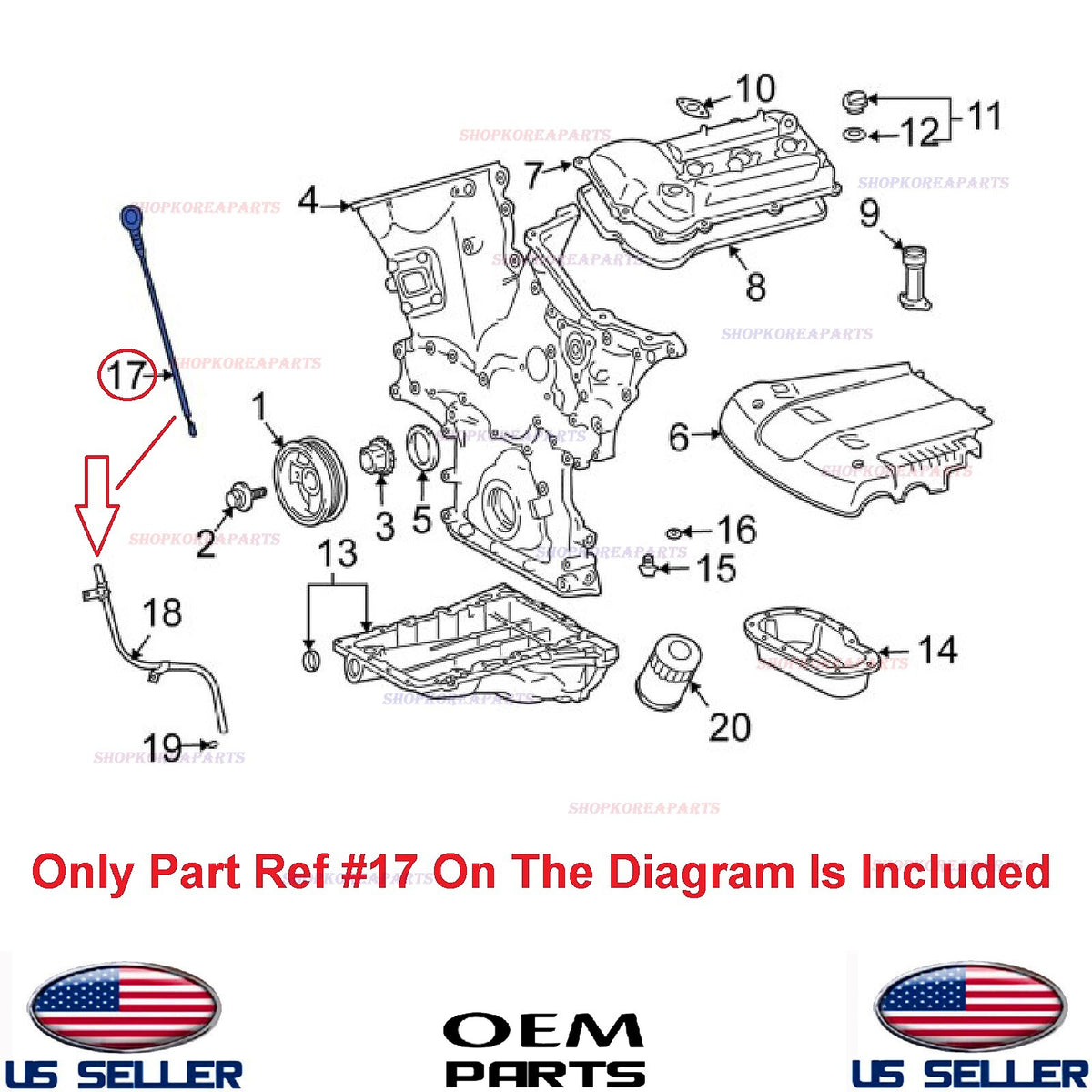 GENUINE Engine Oil Level Dipstick ⭐OEM⭐ TOYOTA 4.0L V6 1GRFE *See compatibility