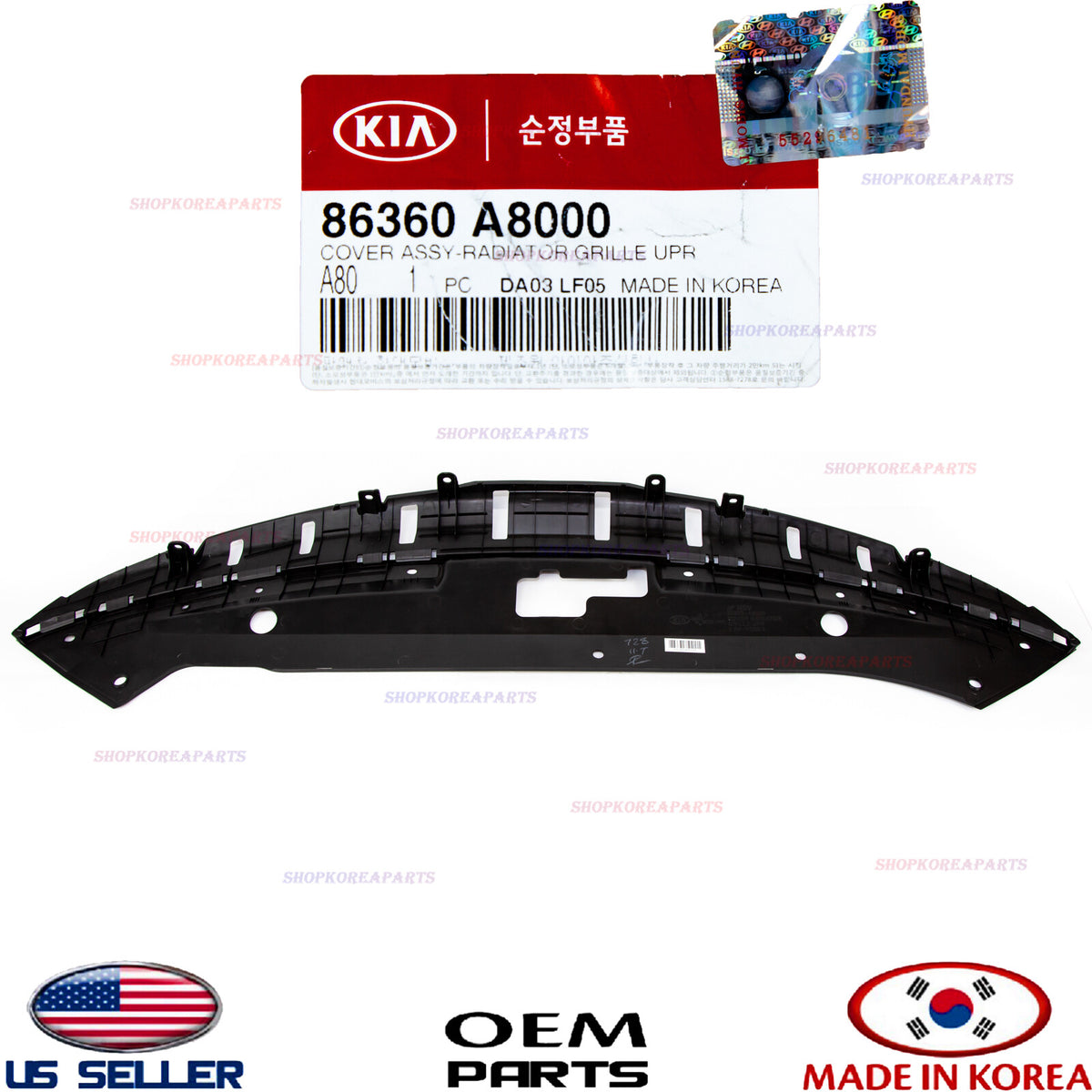 GENUINE Grille Cover Upper Radiator Sight Shield OEM Optima Hybrid 2017-2019