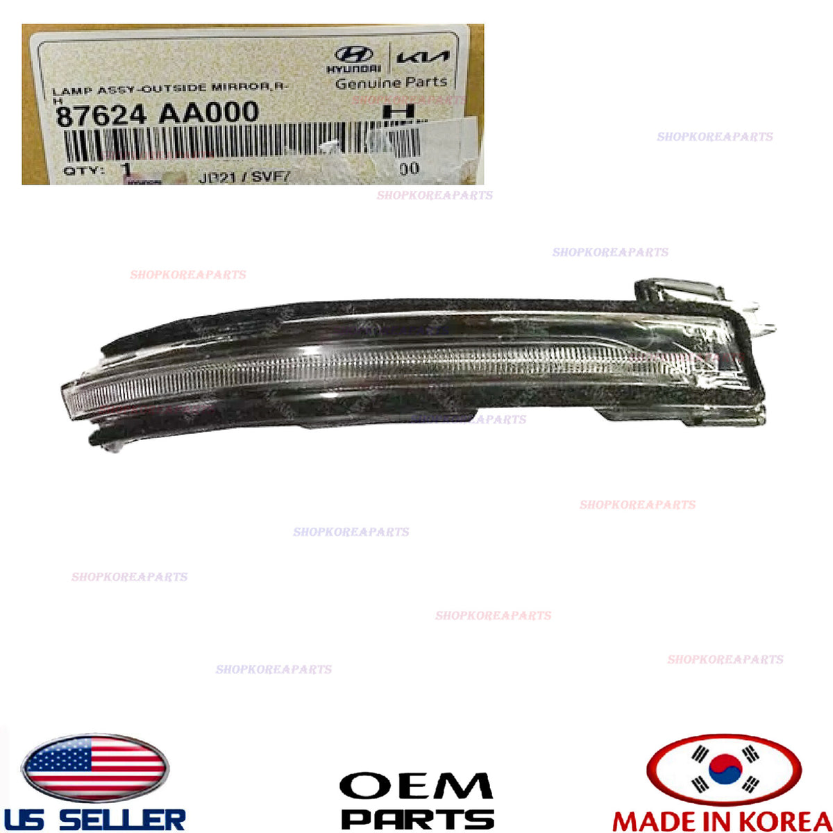 GENUINE Outside Mirror Turn Signal Lamp RIGHT Passenger ⭐OEM⭐ Elantra 2021-2023