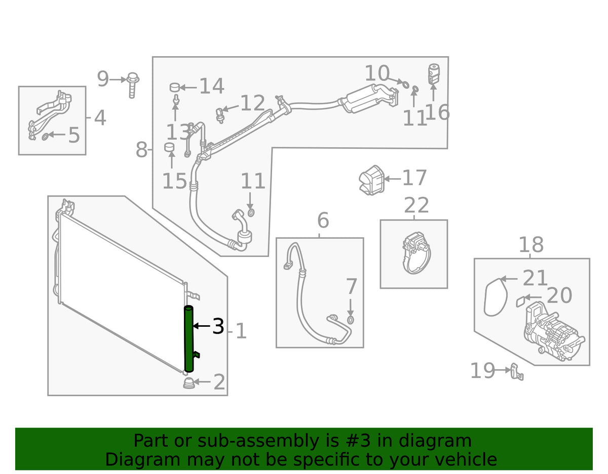 GENUINE OEM A/C Receiver Drier 2010-2025 Hyundai Kia 97853-2F100