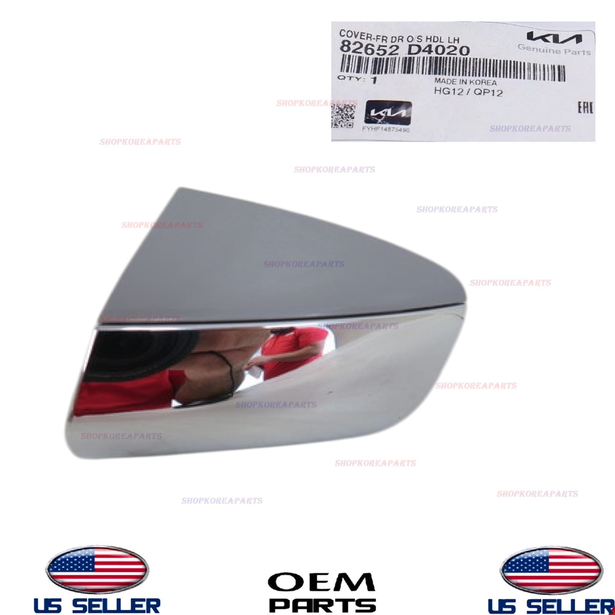 GENUINE Front LEFT Driver Side Door Outside Handle Cover 2016-2020 Kia Optima