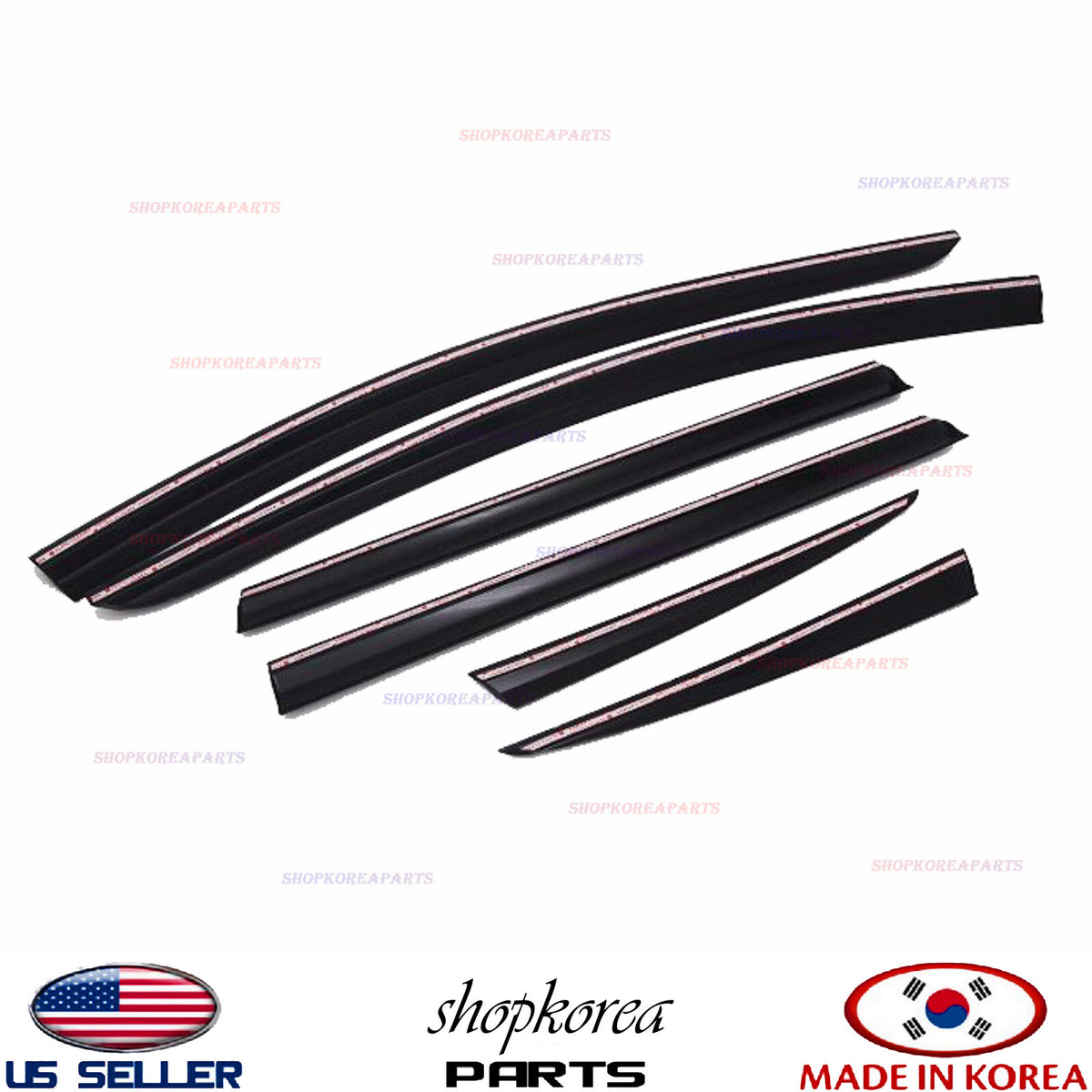 SMOKE DOOR VISOR VENT WINDOW DEFLECTOR fits NISSAN MURANO 2015-2021 ⭐set 6pcs⭐
