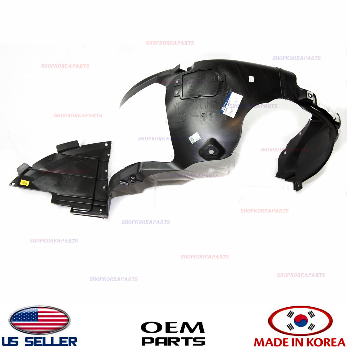 GENUINE OEM Front Right Passenger Side Fender Liner 2011–2015 Sonata Hybrid