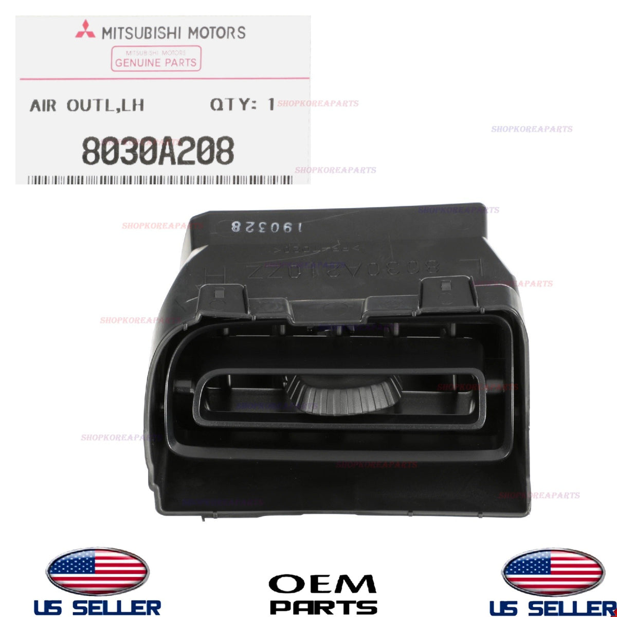 GENUINE Inner Air Outlet LEFT Driver Side 2014-2024 Mitsubishi Mirage 8030A208