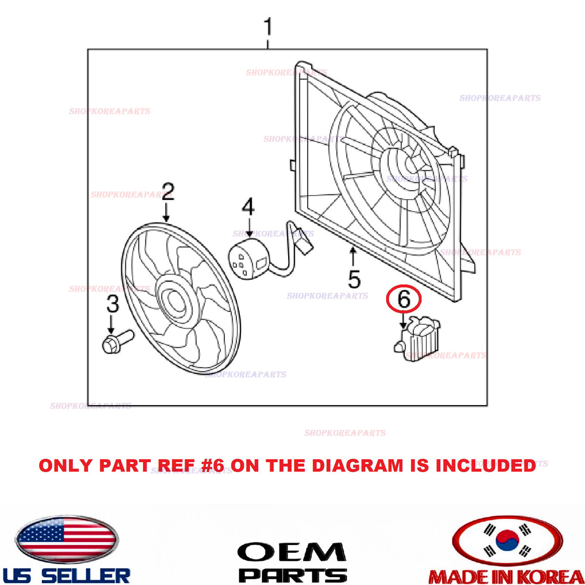 GENUINE Engine Cooling Fan Resistor ⭐OEM⭐ HYUNDAI KIA 11-16 *See compatibility