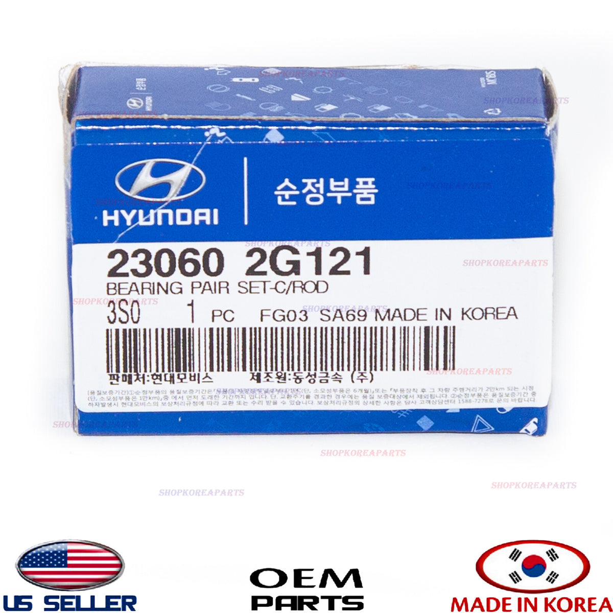 CONNECTING ROD BEARING Single Pair For One GENUINE HYUNDAI KIA See compatibility