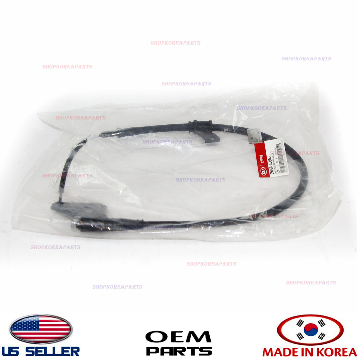 PARKING BRAKE CABLE LEFT GENUINE!! HYUNDAI ENTOURAGE KIA SEDONA 07-12 597604D000