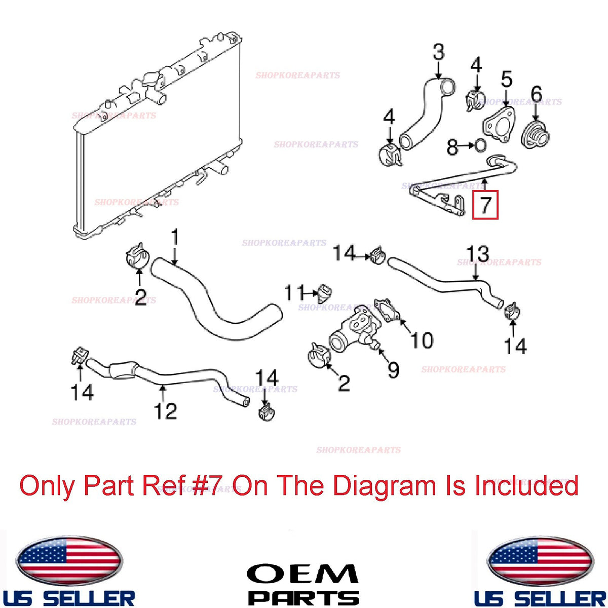 GENUINE Engine Cooling Outlet Pipe ⭐OEM⭐ Suzuki SX4 2.0L 2007-2009 17880-65J00