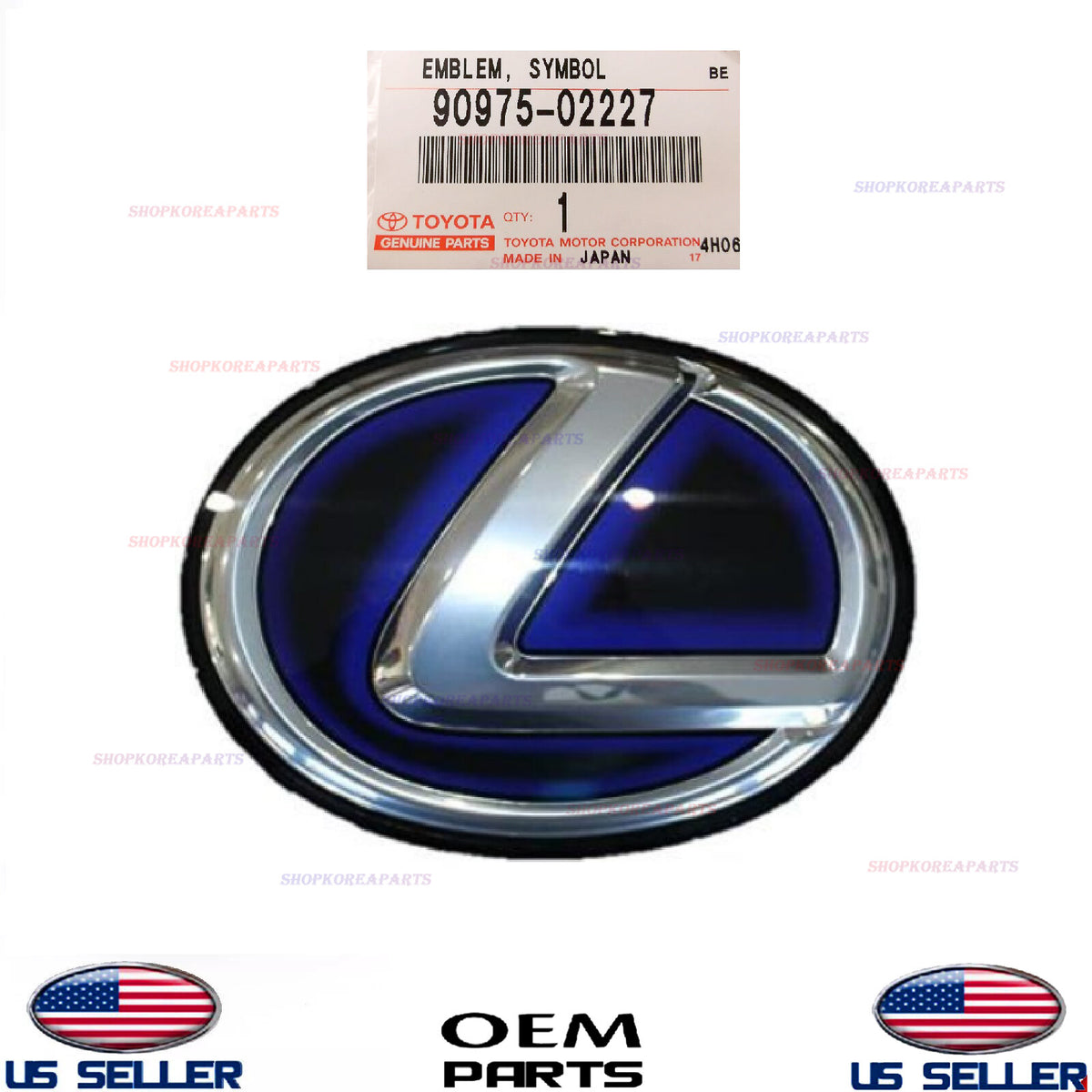 GENUINE Front Grille Emblem Logo ⭐OEM⭐ Lexus CT200h HYBRID 2011-2013 90975-02227