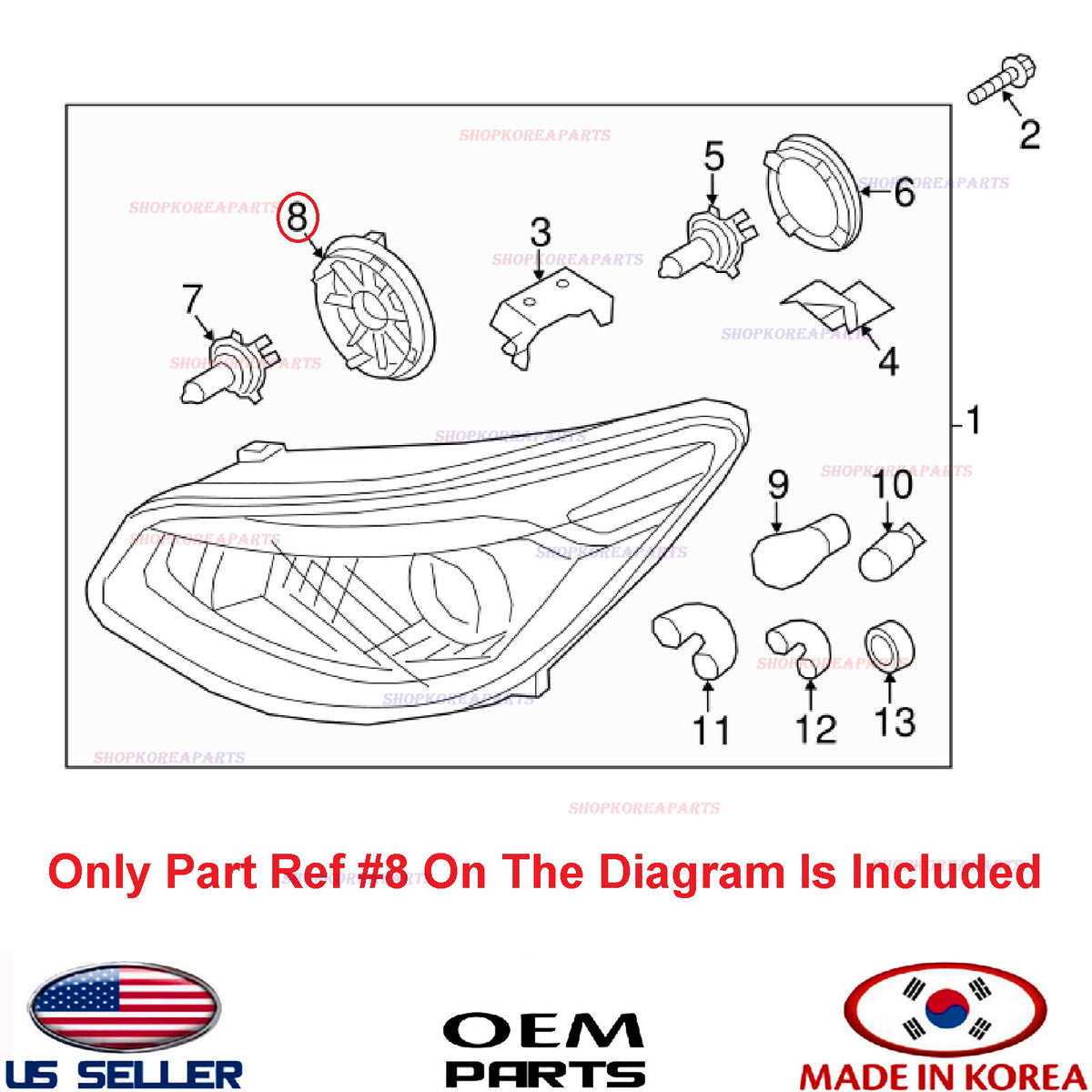 GENUINE Headlight Bulb Access Dust Cover ⭐OEM⭐ HYUNDAI KIA *See compatibility