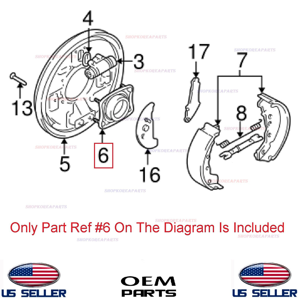 GENUINE Rear Wheel Backing Plate Retainer ⭐OEM⭐ SUZUKI Grand Vitara 1999-2004