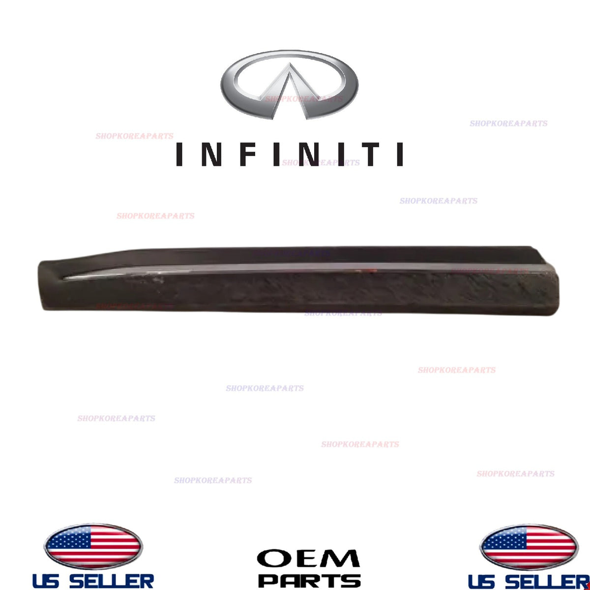 GENUINE Front Door LEFT Driver Side Molding w/Chrome 2022-2025 Infiniti QX60