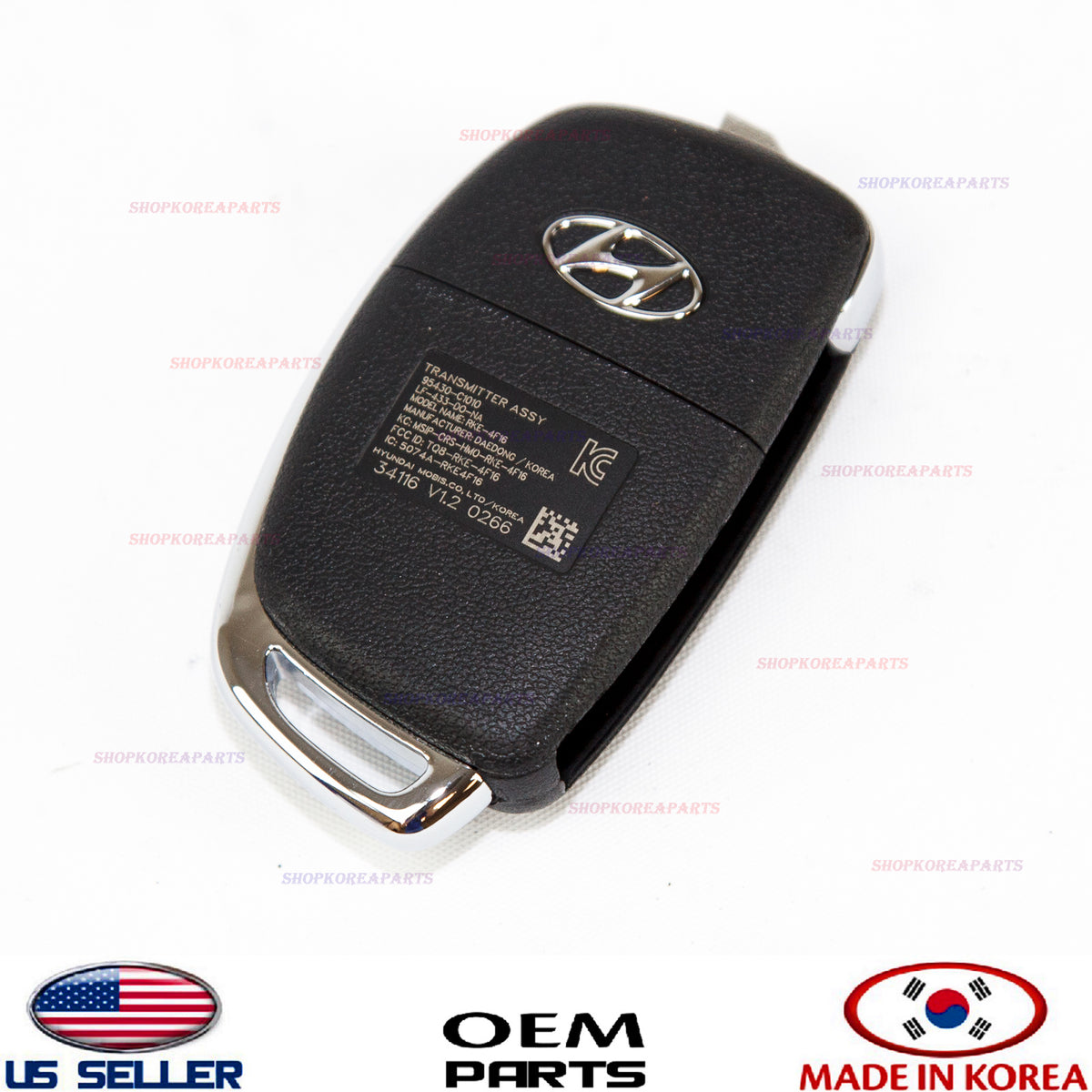 FOLDING KEY REMOTE CONTROL REMOTE TRANSMITTER GENUINE!! SONATA 15-17 95430C1010