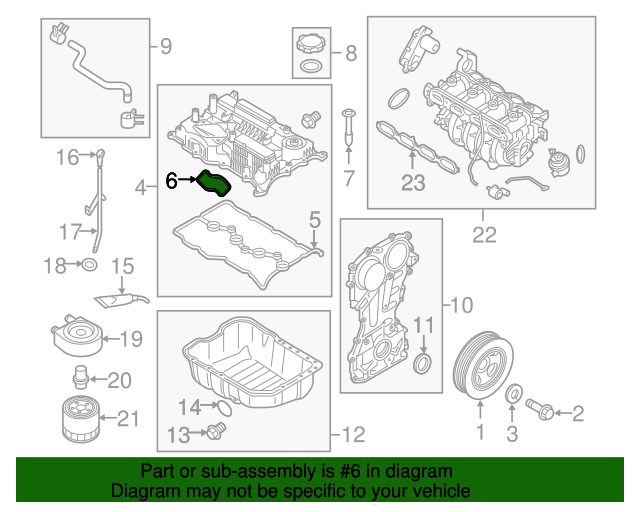 GENUINE Fuel Pump Gasket for 2015-20 Santa Fe Sonata Optima Sorento 224422GGB0