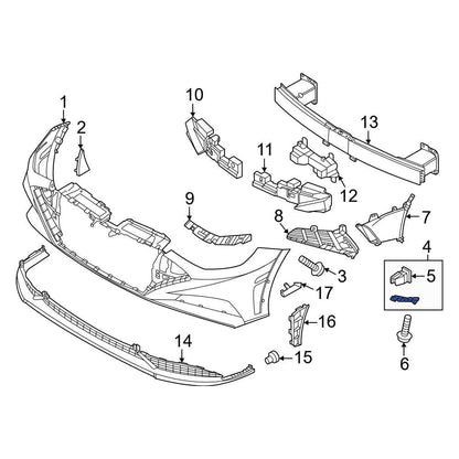GENUINE Front Bumper Side Bracket LEFT LH for 20-23 Hyundai Sonata 86551L1000
