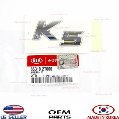 NAMEPLATE EMBLEM REAR KIA OPTIMA K5 GENUINE! LOGO TRUNK 2011-2015 863102T000