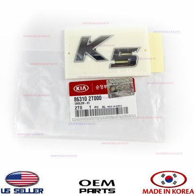 NAMEPLATE EMBLEM REAR KIA OPTIMA K5 GENUINE! LOGO TRUNK 2011-2015 863102T000