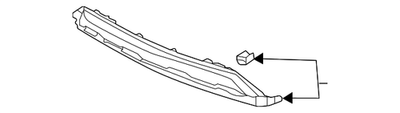 2022-2025 Acura MDX Genuine Rear Bumper Hitch Garnish OEM 71515-TYA-A00