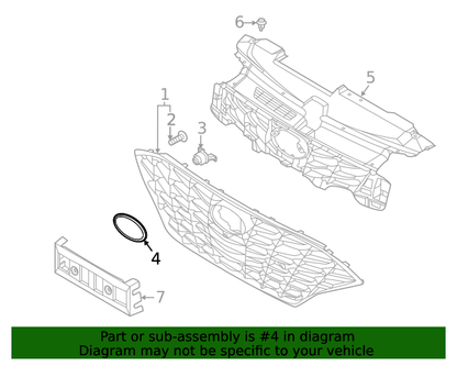 GENUINE OEM Hyundai Sonata 2020-2022 for Front Grille Radar Emblem 86380L1000