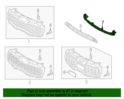 GENUINE Front Bumper Center Grille for 2017-2019 Kia Sportage 86561D9000