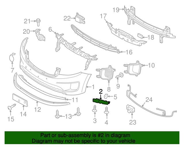 GENUINE Front Bumper Side Brackets LEFT RIGHT for 15-21 Kia Sedona 86514A9000