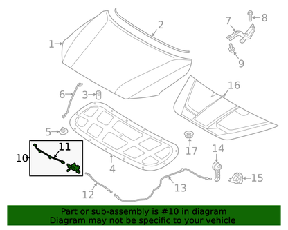 GENUINE Hood Lock Latch for 2018-2023 Hyundai Kona 81130J9000