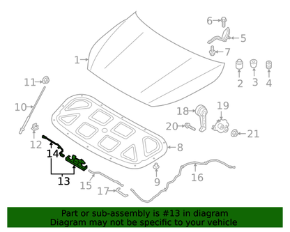 GENUINE OEM Hood Lock Latch for 2019 2020 2021 Kia Forte 81130M6000