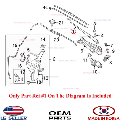 Genuine Wiper Arm Windshield RIGHT Passenger Side OEM HYUNDAI ELANTRA 2017-2020