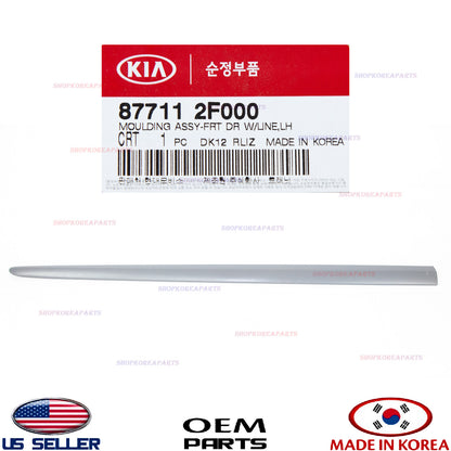 Genuine Front Door Body Side Molding Left Driver Side OEM Kia Spectra 2004-2009