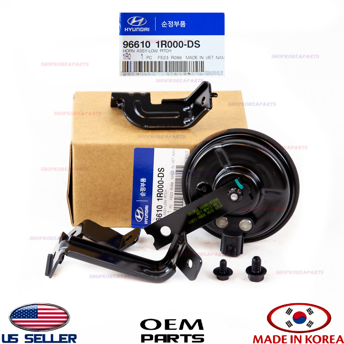 HORN - LOW PITCH GENUINE! HYUNDAI ACCENT 2012-2013 966101R000