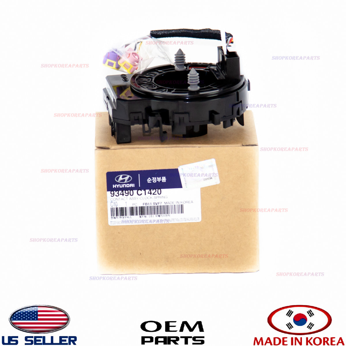 Genuine Clock Spring Wiring Contact Module OEM Sonata 2018-2019 w/ Heated
