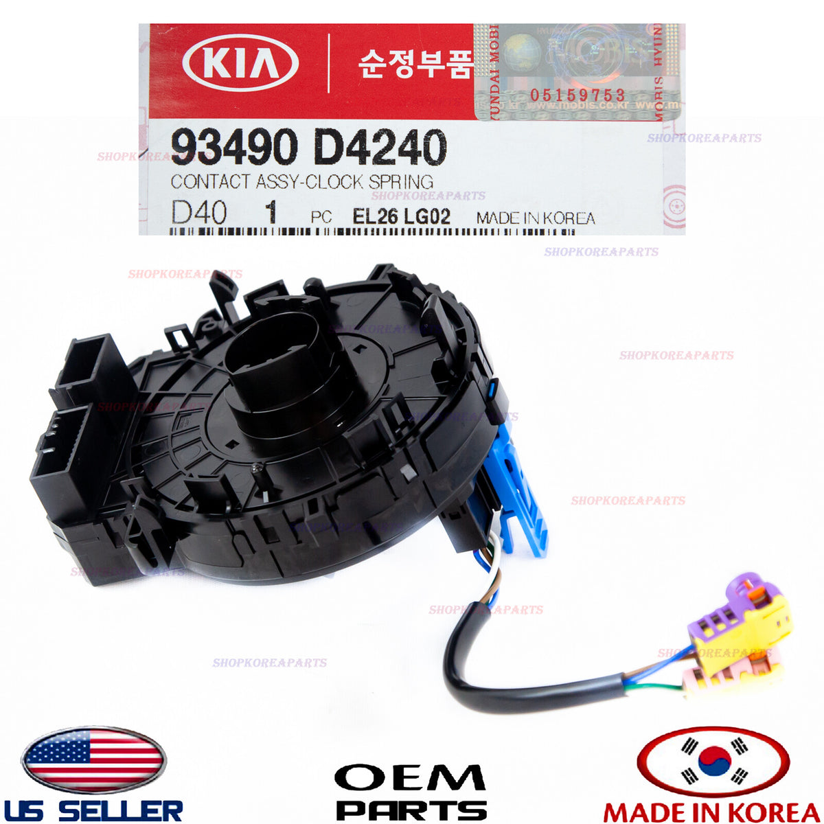 Genuine Clock Spring Module Contact Wiring Heated ⭐OEM⭐ KIA OPTIMA 2019-2020