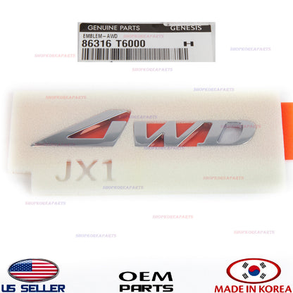 Genuine Rear Trunk Emblem AVD Logo Nameplate ⭐OEM⭐ GENESIS GV80 2021-2023