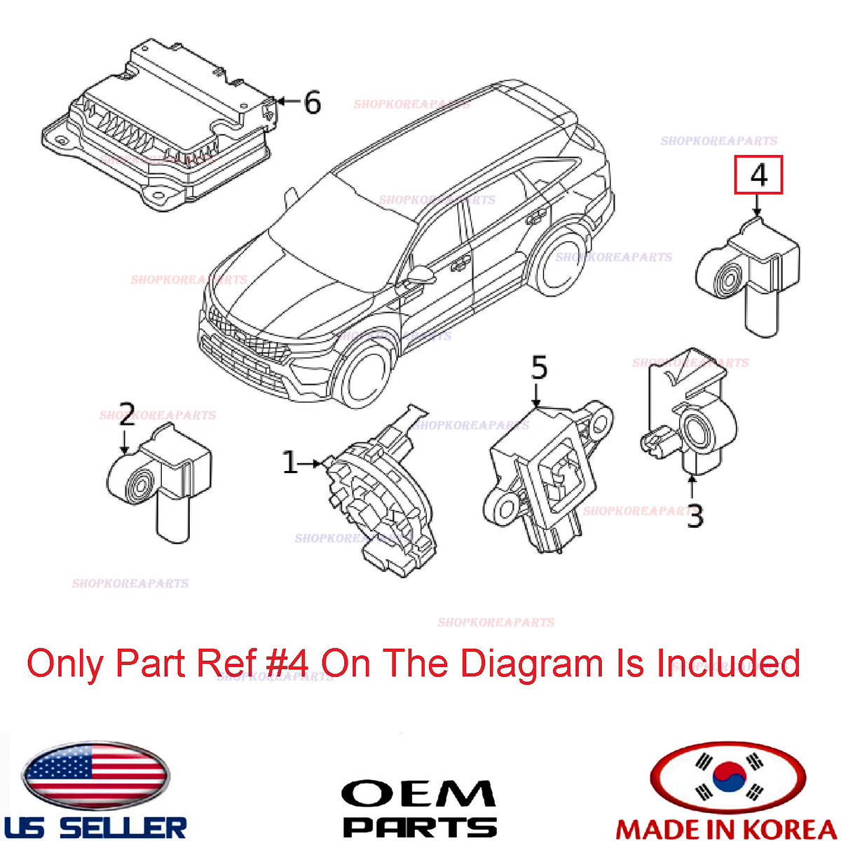 Genuine Crash Impact Sensor ⭐OEM⭐ for Various HYUNDAI KIA *See compatibility