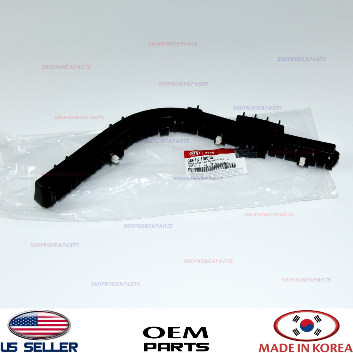 Genuine Rear Bumper Bracket Left Driver Side OEM Kia Forte 2010-2013 866131M000