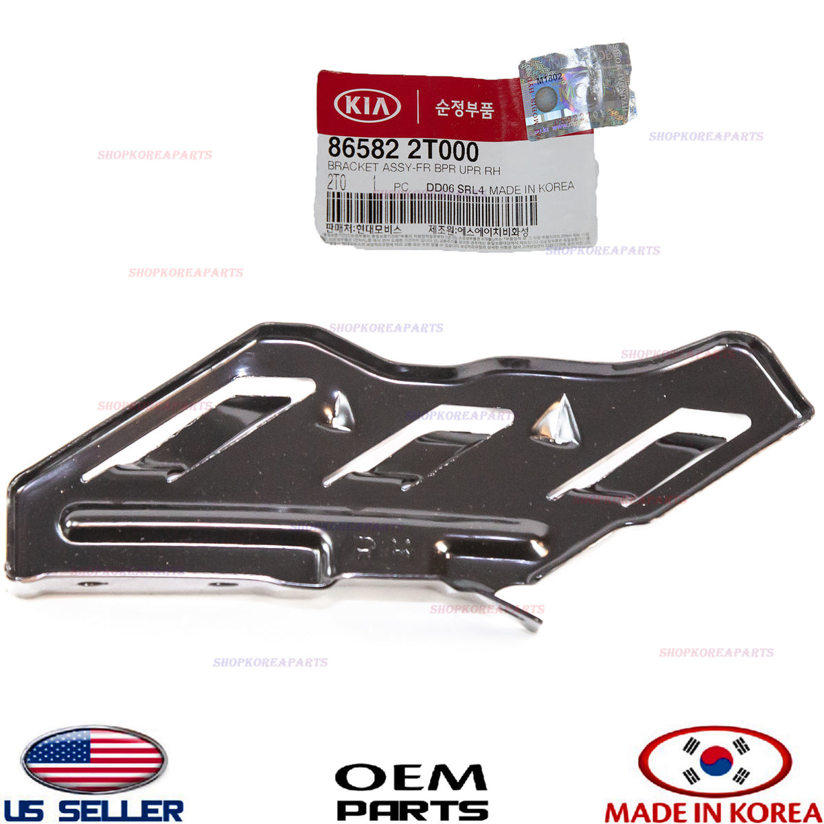 FRONT BUMPER UPPER HEADLIGHT LAMP BRACKET RIGHT GENUINE! OPTIMA 11-13 865822T000